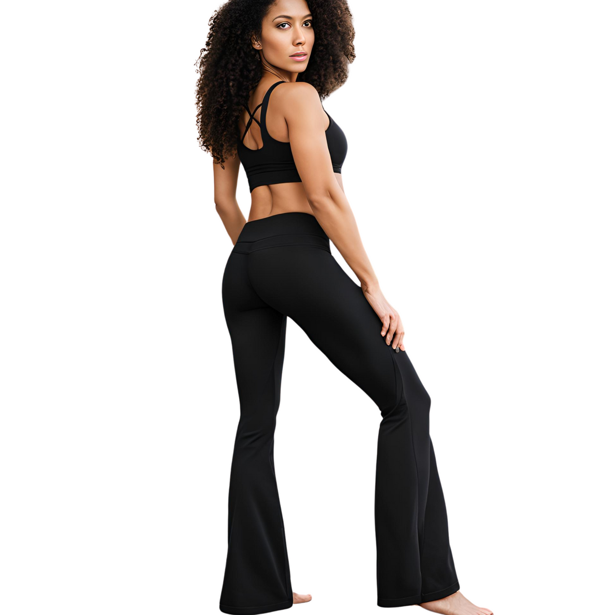 Low Rise Yoga Pants Bootcut Yoga Pants Flare Pants Exercise Pants Casu