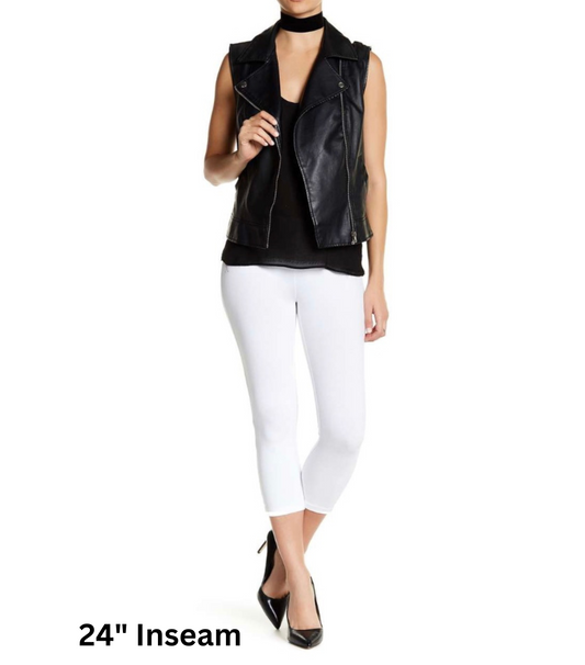 Women Capris Leggings Cotton Spandex Crop Leggings Spandex Crop Tight Yoga Leggings  Knit Capris Leggings Crop Slim Pants