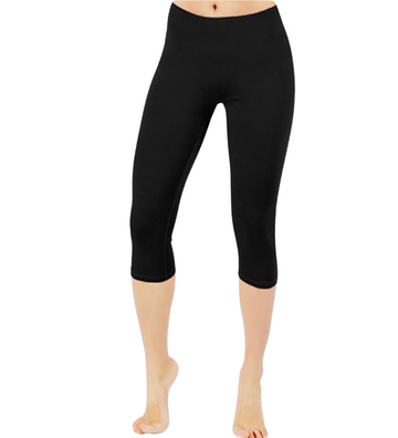 Women Capris Leggings Cotton Spandex Crop Leggings Spandex Crop Tight Yoga Leggings  Knit Capris Leggings Crop Slim Pants