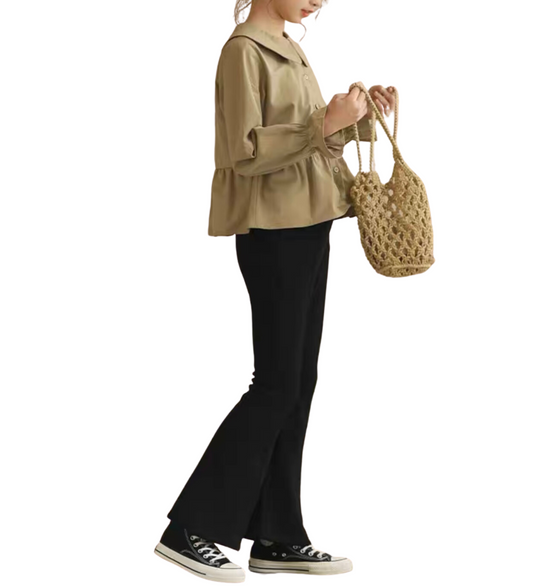 Girl Yoga Pants Flare Bottom Pants Comfortable Kids Cotton Pants Spandex leggings Kids Dance Pants size 2-14