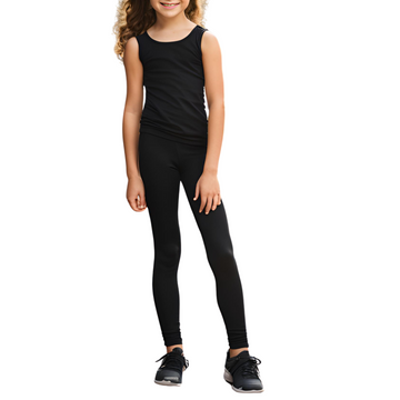 Kids Leggings Girl Yoga Leggings Cotton Spandex Leggings for Kids Knit Pants Kids Tight Spandex Leggings Kids Dance Wear Outfit for School Size 2-14