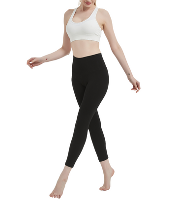 Women Leggings High Waist Leggings Full Length Spandex Tight Yoga Leggings Cotton Spandex Leggings Knit Leggings Slim Pants 28" and 30" inseam
