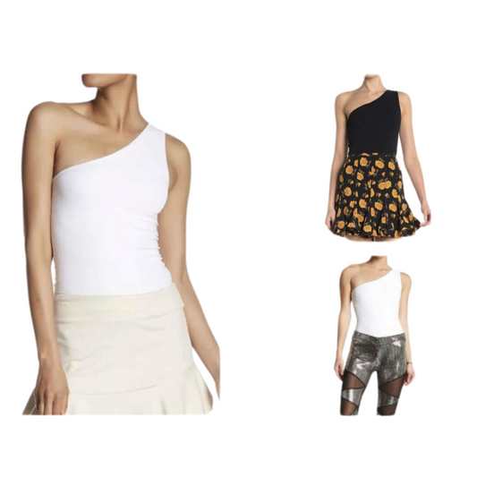 Women Tank Top One Shoulder Off Crop Top Tee Blouse Party Top Shirt Blouse Tank Crop Top Summer Top Beach Top Date Night Outfit