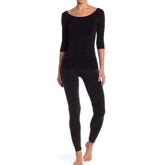 Women Scoop Neck Top Scoop Neck Blouse 3/4 Sleeves Knit Top 3/4 Sleeves Tee Shirt Top Women Cotton Blouse Top Summer Top