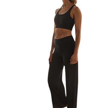 Palazzo pants women wide leg pants cotton blend high waist yoga pants yoga leggings straight leg pants 28"-36" inseam custom length